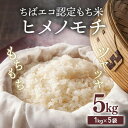 【ふるさと納税】ヒメノモチ 5kg(1kg×5袋)長谷川農園 栄町産 ちばエコ認定もち米 | 栄町 ※沖縄・離島への配送不可 ※2025年10月下旬以降順次発送予定 19-4