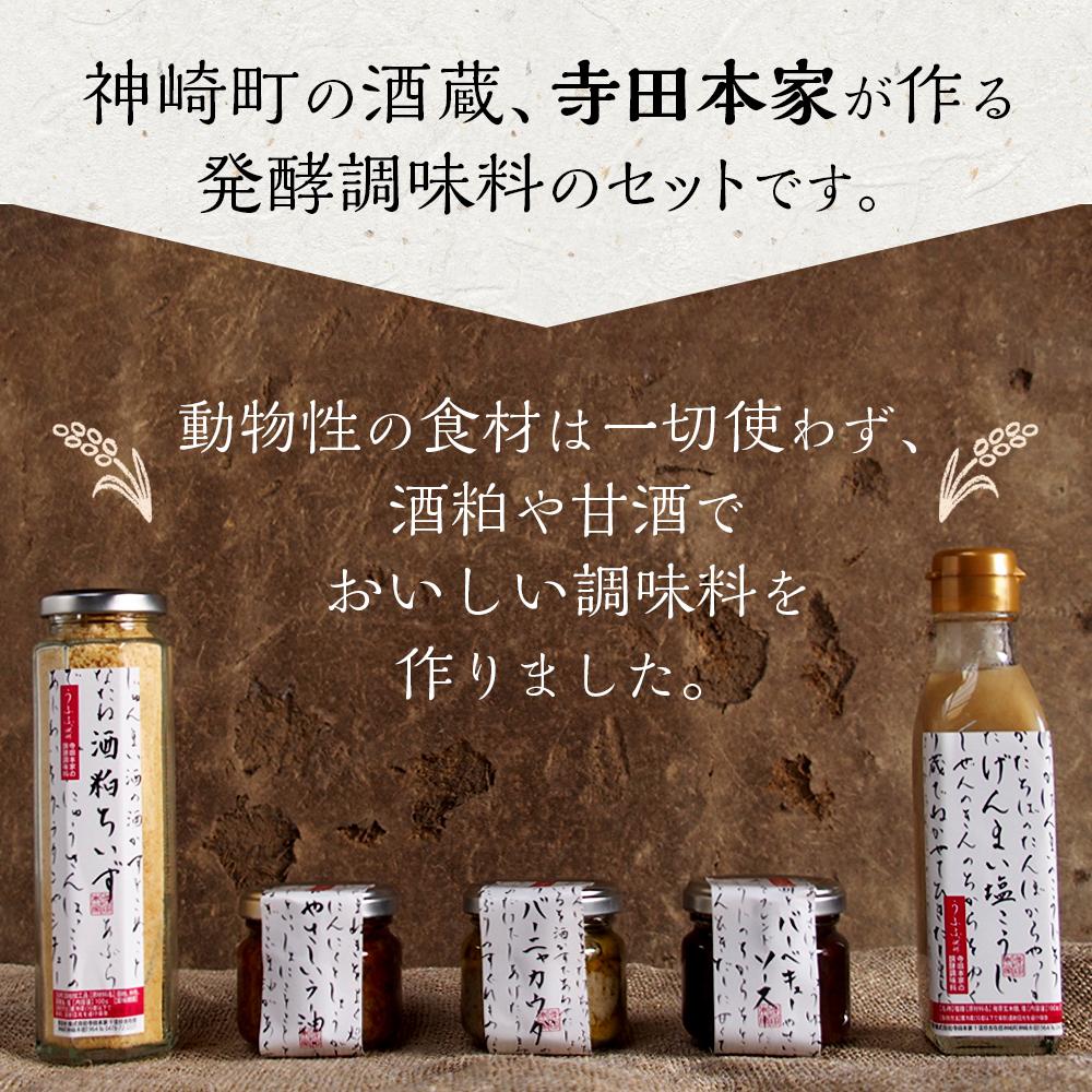【ふるさと納税】寺田本家の発酵調味料5種セット