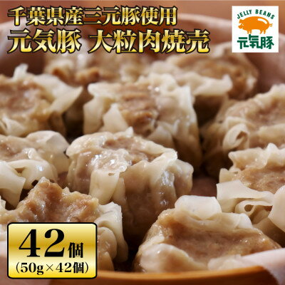 1位! 口コミ数「26件」評価「4.73」【千葉県産三元豚】元気豚 大粒肉焼売セット　2.1kg(50g×42個)【配送不可地域：離島・沖縄県】【1032621】