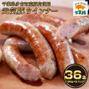 【ふるさと納税】【千葉県多古町産】元気豚 ウインナーソーセージセット(36本入り)【配送不可地域:離島】【1655497】