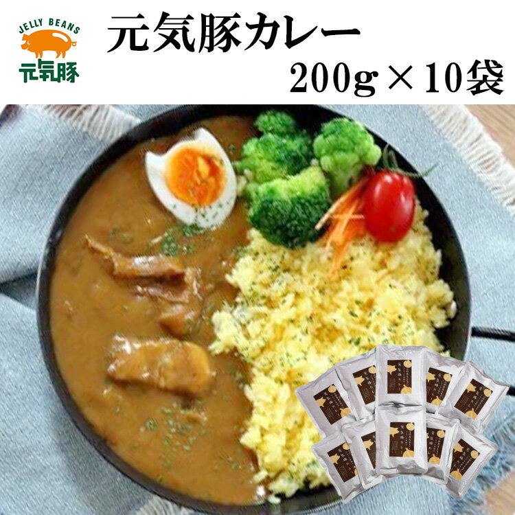 【ふるさと納税】 ふるさと納税 カレー 元気豚 レトルトカレーセット 200g×10袋 【千葉県 多古町】