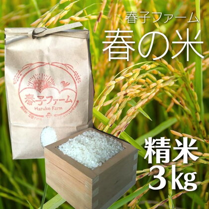 ＼令和5年産 新米／春の米 精米／3kg