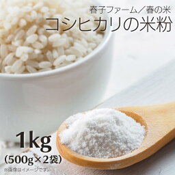 【ふるさと納税】春の米（コシヒカリの米粉）1kg（500g×2袋）