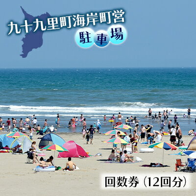 九十九里町海岸町営駐車場　回数券　【 チケット 夏 海水浴 お出かけ 夏休み 子連れ 旅行 レジャー 片貝海岸 不動堂海岸 作田海岸 サーフィン マリンスポーツ 駐車場利用券 】