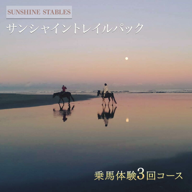 【ふるさと納税】[SUNSHINE STABLES]サンシャイントレイルパック　体験チケット