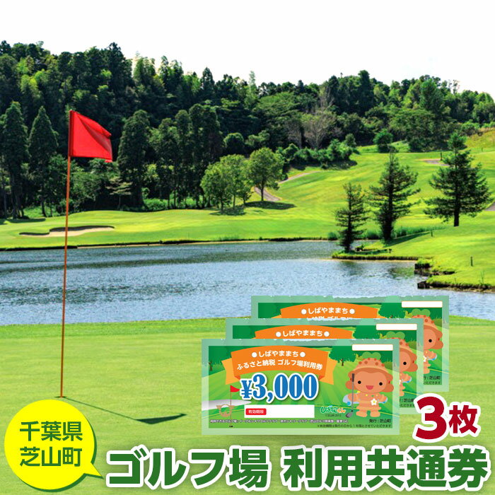 【ふるさと納税】No.003 芝山町ゴルフ場利用券　3枚 ／ golf 芝山ゴルフ倶楽部 京カントリークラブ イーグルレイクゴルフクラブ 共通チケット アウトドア 施設利用券 送料無料 千葉県