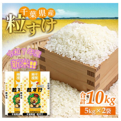 【ふるさと納税】「令和7年産」千葉県産 粒すけ 精米10kg(5kg×2袋)【1584228】