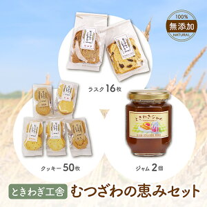 【ふるさと納税】ときわぎ工舎 むつざわの恵みセット(クッキー・ラスク・ジャム) F21G-042