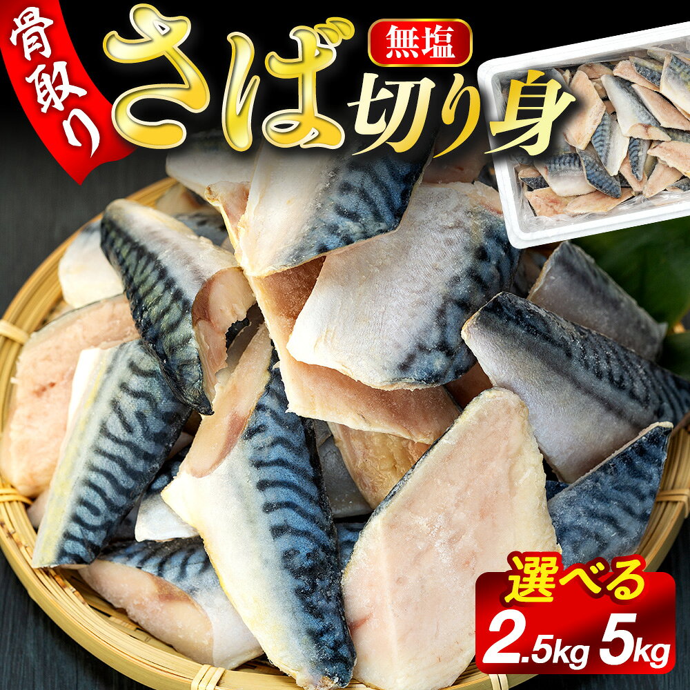 【ふるさと納税】骨取りサバ切り身 2.5kg 〜 5kg 冷凍 無添加 無塩 骨なし 骨抜き 切り身 さば 鯖 ふるさと 納税 千葉県 長生村
