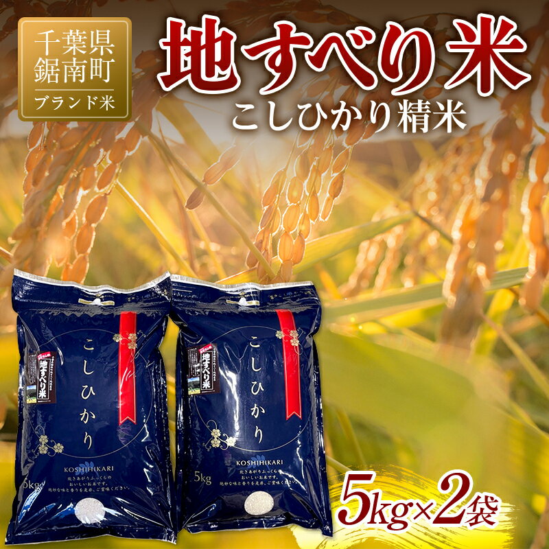 令和5年度産 新米 【ブランド米】地すべり米 こしひかり 精米 10kg（5kg×2袋）白米 お米 ご飯 米 千葉県 鋸南町 F22X-129