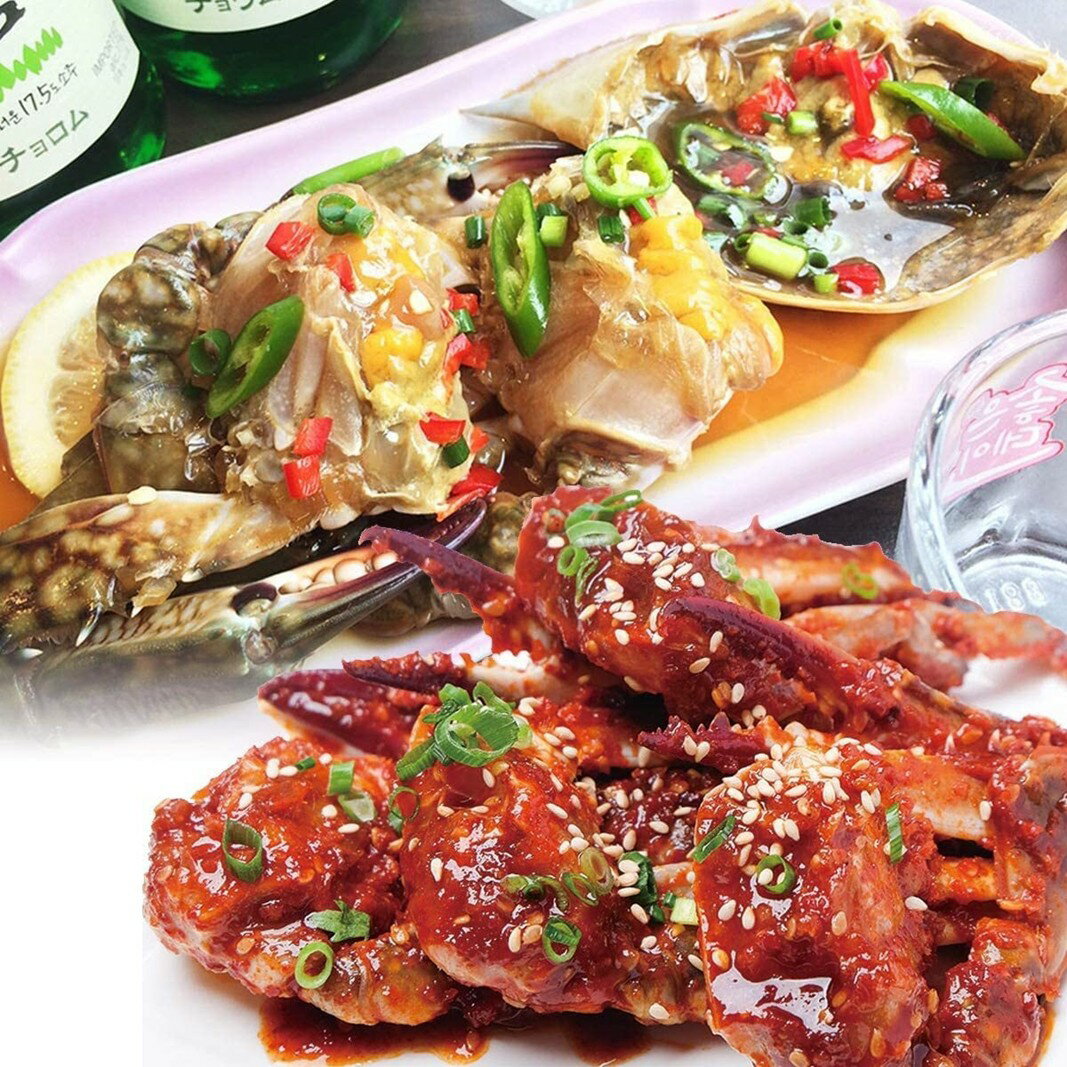ケジャン食べ比べセット 韓国料理 海鮮 韓国 新宿 カニ 蟹 まるごと 冷凍 伝統料理 おかず 新大久保 コリアンタウン 醤油漬け 冷凍 お取り寄せグルメ ご飯のお供 お酒のつまみ 0110-009-S07