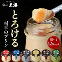 【ふるさと納税】【玄海】料亭のぷりん6種セット各2個【12個入り】 プリン ぷりん セット 濃厚 なめらか 黒胡麻 ほうじ茶 昭和 かため 珈琲 抹茶 玄海 新...