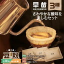 【ふるさと納税】【早苗】焙煎珈琲豆(さわやかな酸味を楽しむセット 3種×各100g) スペシャルティコーヒー 珈琲 セット 3種 浅煎り 軽め さっぱり さわやか酸味 ジッパー チャック付き 豆 粉 東京 新宿 0020-006-S05(4)
