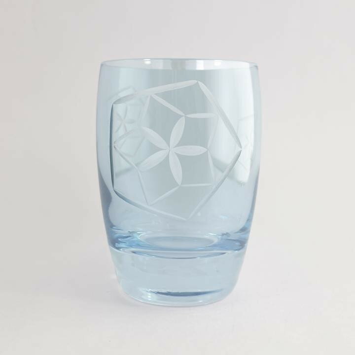 浅草切子 五角紋 家飲み グラス 日本酒 ハンドメイド 手作り ぐい呑み 酒器 ギフト 贈答 プレゼント