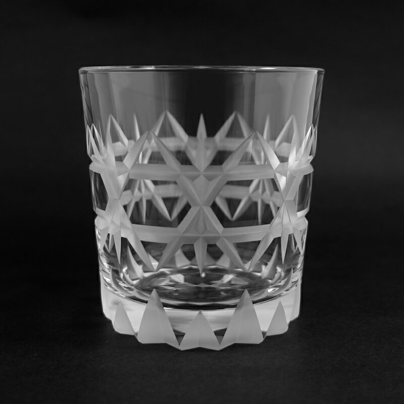 ディーンオールドグラス[2個セット] 切子 ペア グラス ロックグラス 家飲み 酒器 ハンドメイド 手作り ギフト 贈答 プレゼント のし対応