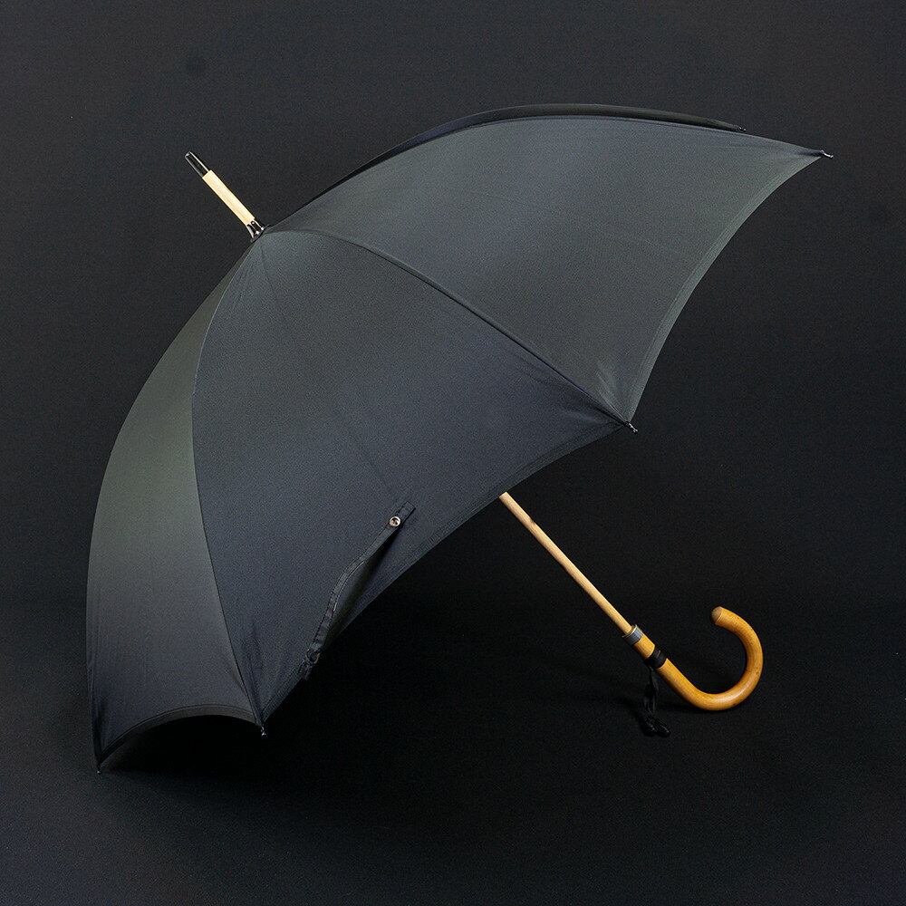 [前原光榮商店]紳士用雨傘 オリジン-ブラック-マラッカ メンズ スーツ ビジネス 通勤