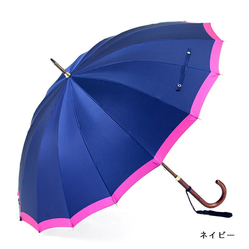 【ふるさと納税】【前原光榮商店】婦人用雨傘 ボーダー-W-カ