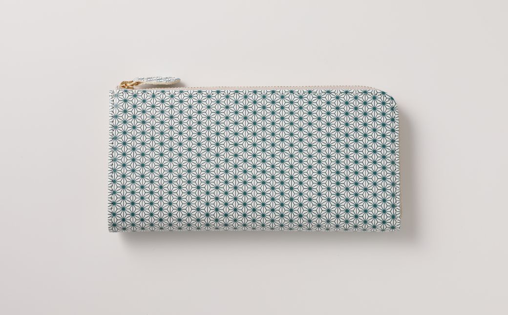 【ふるさと納税】【浅草文庫】L字長財布 麻の葉柄 全6色 財布 薄い スリム 大容量 L字ファスナー 本革 牛革 革 皮革 革製品 レザー 雑貨 日本製 ハンドメイド ギフト メンズ レディース