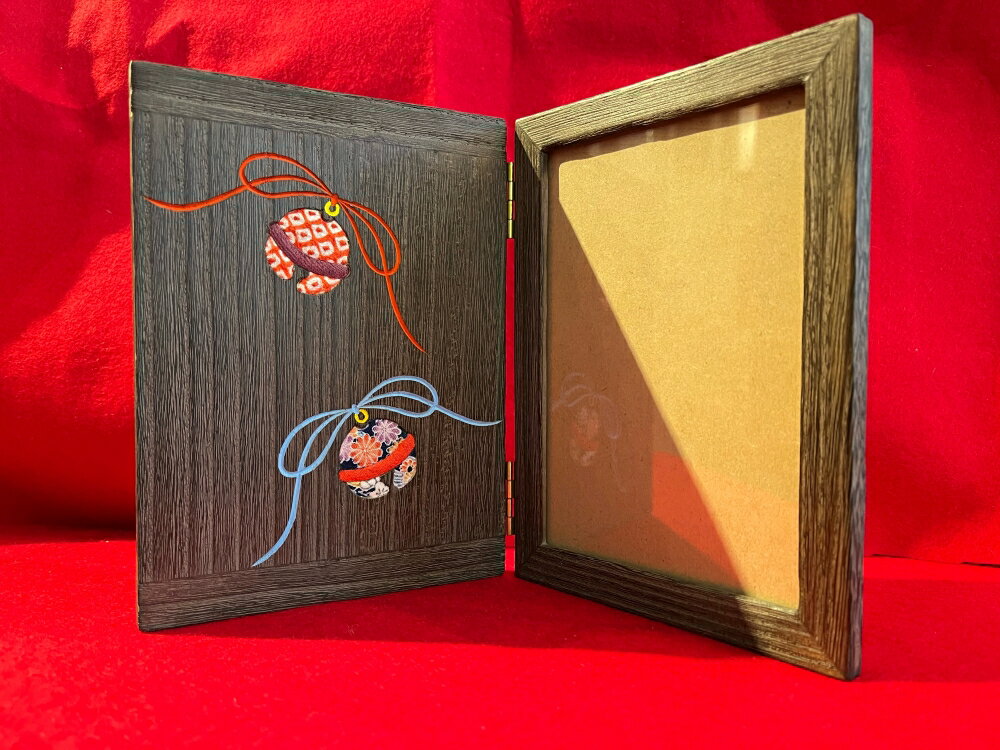 [箱長]写真立て 写真たて フォトフレーム 額縁 フォトスタンド L判 プレゼント 木目調 日本製 伝統工芸品