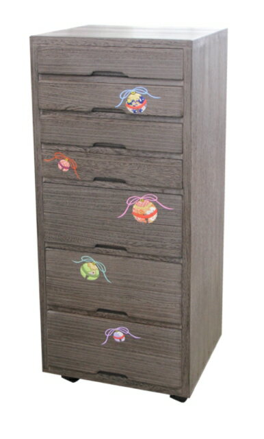 [箱長]キャスター付き七ッ引き出し 木箱 7段 引き出し 桐 木製 伝統工芸品 キャスター 箱 小物入れ ボックス 収納 収納ボックス インテリア小物 和モダン 和風 日本製