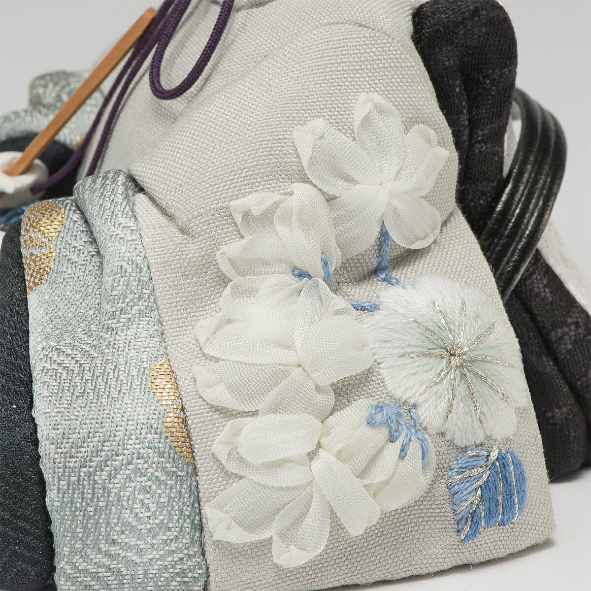 【ふるさと納税】江戸木目込　雛人形　コンパクト刺繍親王飾りセット 真多呂人形 節句人形 人形 伝統工芸品 ひな祭 インテリア 贈答