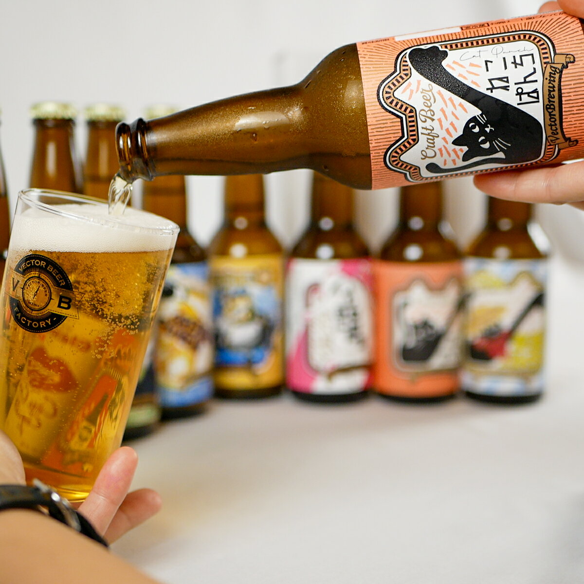 【ふるさと納税】浅草橋のクラフトビール工場【クラフトビール定番3種6本セット】(内容：ねこぱんち、VectorPaleAle、GlamorousBaby) ビール クラフトビール お酒 アルコール ギフト 6本 お中元 お歳暮 プレゼント