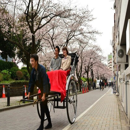 えびす屋人力車　浅草下町巡り30分コースチケット 観光 旅行 おでかけ 案内 ギフト 体験