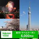 【ふるさと納税】東京都墨田区の対象施設で使える　楽天トラベルクーポン　寄付額20,000円(クーポン6,000円)　【高級宿・宿泊券・旅行..