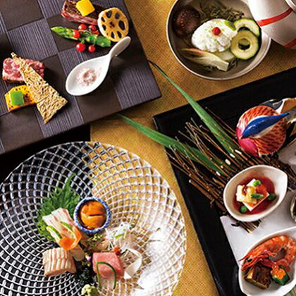 スカイツリー(R)ビューレストラン簾 日本料理「粋会席」【ディナーペア券】+スカイツリー(R)搭乗券付き 【お食事券・チケット・入場券・優待券】
