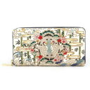 【ふるさと納税】長財布 大容量 ぐるっとファスナーの長財布 むかい鶴 文庫屋大関 通帳が入る 財布 レディース ラウンドファスナー レザー 本革 革 文庫革 レ...