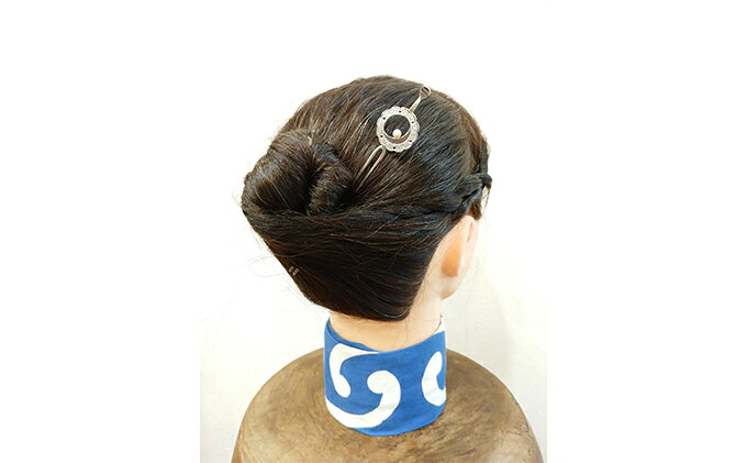 【ふるさと納税】かんざし 平打ち簪 雪輪に月うさぎ かざり工芸三浦 髪飾り ヘアアクセサリー 和装 普段使い アクセサリー 民芸品 工芸品 伝統工芸品 おしゃれ かわいい 東京 東京都 墨田区 f131075-sumida-10000852 東京都墨田区 サンプル画像3