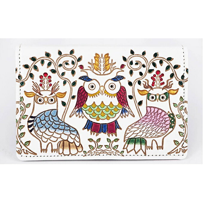 【ふるさと納税】パスケース ふくろう 文庫屋大関 名刺入れ カードホルダー 名刺ケース 名刺ホルダー カード入れ 定期入れ 定期ケース 雑貨 生活雑貨 小物 革...