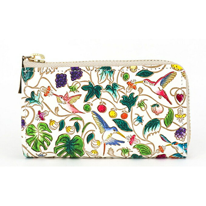 【ふるさと納税】【文庫屋大関】キーケース　ハチドリの憂鬱【皮革工芸品】　【ファッション小物・キーケース】のサムネイル