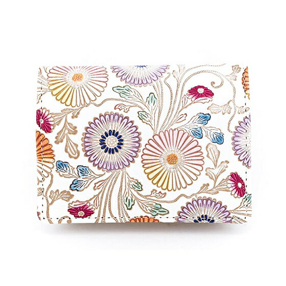 【ふるさと納税】【文庫屋大関】箱まち小銭入れ 更紗菊【皮革工芸品】 ファッション小物 財布 民芸品 お届け:発送可能時期より順次配送