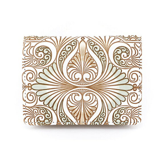 【ふるさと納税】【文庫屋大関】箱まち小銭入れ ロカイユ<ペールカーキ>【皮革工芸品】 ファッション小物 財布 民芸品 お届け:発送可能時期より順次配送