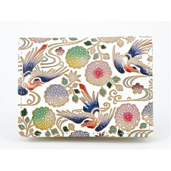 【ふるさと納税】【文庫屋大関】箱まち小銭入れ 花鳥【皮革工芸品】 ファッション小物 財布 民芸品 お届け:発送可能時期より順次配送