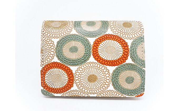 【ふるさと納税】【文庫屋大関】箱まち小銭入れ　笠菊＜若草＞【皮革工芸品】 ファッション小物 財布 民芸品 　お届け：発送可能時期より順次配送