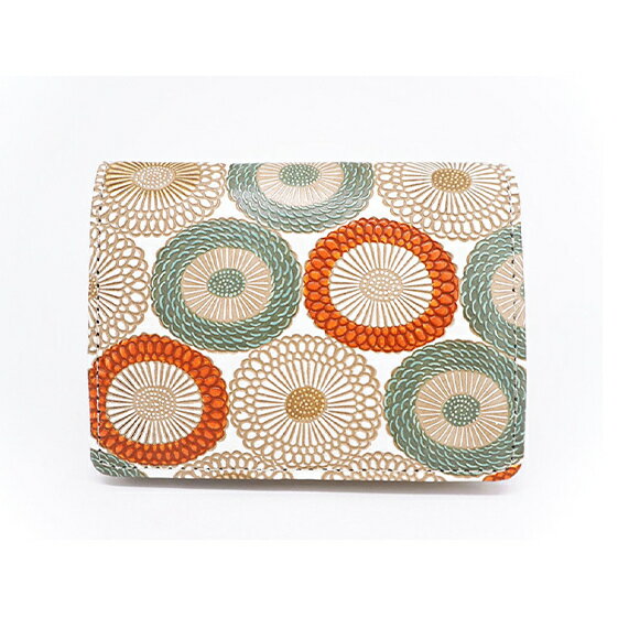 【ふるさと納税】【文庫屋大関】箱まち小銭入れ 笠菊<若草>【皮革工芸品】 ファッション小物 財布 民芸品 お届け:発送可能時期より順次配送