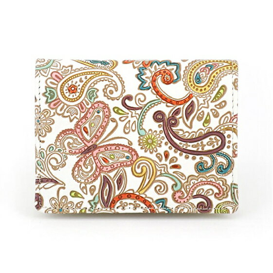 【ふるさと納税】【文庫屋大関】箱まち小銭入れ ペイズリー【皮革工芸品】 ファッション小物 財布 民芸品 お届け:発送可能時期より順次配送
