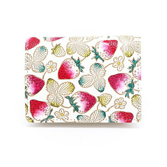 【ふるさと納税】箱まち 小銭入れ いちご 文庫屋大関 コインケース ボックスコインケース 財布 おさいふ ウォレット 革製品 革小物 ファッション小物 小物入れ...