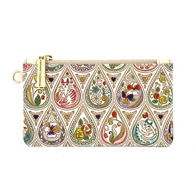 【ふるさと納税】すっきり カードケース 花と猫ミックス 文庫屋大関 パスケース 小銭入れ フラグメントケース カード ケース 本革 牛革 革 皮革 スリム コン...