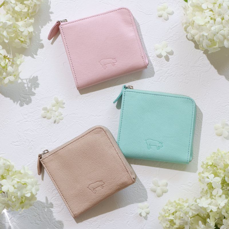 【ふるさと納税】墨田区産ピッグレザーミニウォレット ファッション 小物 財布 収納力 コンパクト L