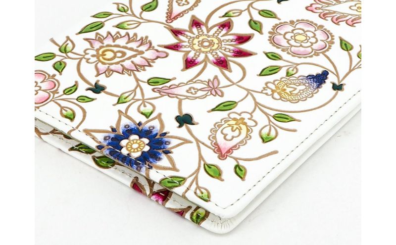 【ふるさと納税】【文庫屋大関】パーソナルホルダー　花更紗【皮革工芸品】 民芸品 雑貨 日用品 ファイル 多用途 牛革 　お届け：発送可能時期より順次配送 f131075-sumida-10001763 東京都墨田区 サンプル画像3