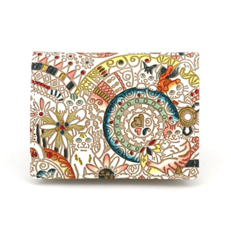 【ふるさと納税】【文庫屋大関】箱まち小銭入れ かくれんぼ猫【皮革工芸品】 革製品 工芸品 民芸品 牛革 財布 小銭入れ 小物入れ お祝い ギフト プレゼント 墨...