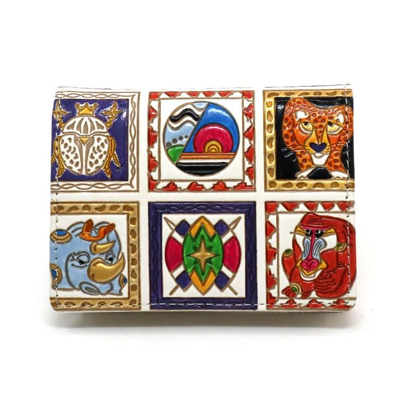 【ふるさと納税】【文庫屋大関】箱まち小銭入れ アフリカ【皮革工芸品】 革製品 工芸品 民芸品 牛革 財布 小銭入れ 小物入れ お祝い ギフト プレゼント 墨田区...