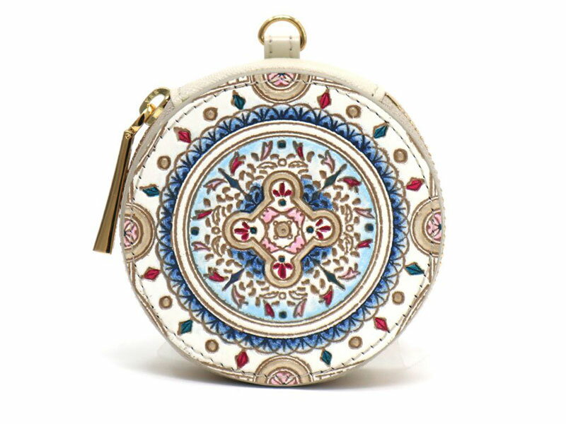 [文庫屋大関]マカロンポーチ エクラ[皮革工芸品] ポーチ ミニポーチ 小物入れ アクセサリー入れ イヤホン入れ 収納 保管ケース 手のひらサイズ 本革 革 皮革 工芸品 工芸 雑貨 ギフト プレゼント 日本製 東京