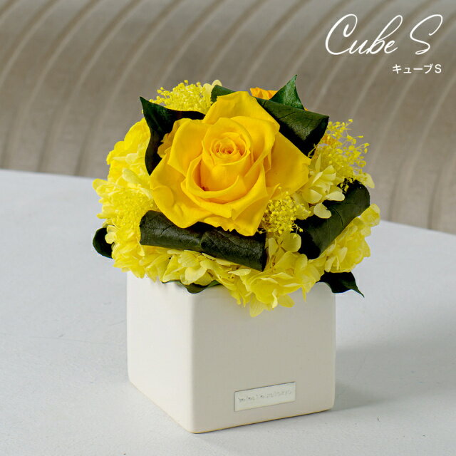 【ふるさと納税】キューブS 花 お花 プリザーブドフラワー ギフト プレゼント お祝い 誕生日 お供え アレンジ インテリア 東京都 墨田区