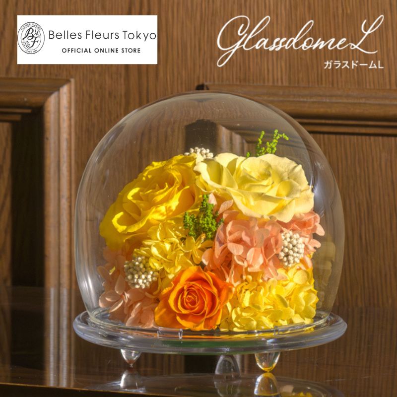 内容ピンク ピンク×パープル イエロー×オレンジ レッド ブルー 5色 ◆花材：プリザーブドフラワー（バラ、アジサイ、ライスフラワー、ストーベ） ◆花器：ガラス 直径14cm×高さ14cm 重さ：600g (参考値）事業者株式会社ベル・フルール備考※画像はイメージです。 ※ご希望のカラーをお選びください。（ピンク、ピンク×パープル、イエロー×オレンジ、レッド、ブルー） ※直射日光、水気・湿気を避けるとより美しさが長持ちします。 ・ふるさと納税よくある質問はこちら ・寄附申込みのキャンセル、返礼品の変更・返品はできません。あらかじめご了承ください。【ふるさと納税】ガラスドームL 花 お花 プリザーブドフラワー ギフト プレゼント お祝い 誕生日 お供え アレンジ インテリア 東京都 墨田区 累計3000個以上をお届けしてきた、当店の代表作。 誕生日・結婚・記念日・新築・開店・就任・周年など、 さまざまなお祝いシーンにふさわしい特別な贈り物として 多くのお客様にお選びいただいています。 「期待を超える豪華さに感動した」というお声をいただけるのは、 厳選された最高品質の花材と、熟練デザイナーの感性、 そして一つ一つ心を込めた丁寧な手仕事の賜物です。 寄附金の用途について 北斎関連事業・文化芸術関連事業等 （墨田区へ）お寄せいただいた寄付金は、「すみだ北斎美術館」の管理運営、北斎作品の収集、北斎をテーマとした アートプロジェクトのほか、すみだトリフォニーホールの大規模修繕工事やその他音楽事業など墨田区の文化芸術関連事業へ幅広く活用させていただきます。 皆さまのご支援をよろしくお願いいたします。 受領証明書及びワンストップ特例申請書のお届けについて 【受領証明書】 入金確認後、注文内容確認画面の【注文者情報】に記載の住所にお送りいたします。 発送の時期は、入金確認後お礼の品とは別にお送りいたします。 【ワンストップ特例申請書】 ワンストップ特例申請書は、寄付金受領証明書と共にお送りいたします。 ワンストップ特例をご利用される場合、1月10日までに申請書が本区が指定する住所まで届くように発送ください。 　〒260-0016　千葉県千葉市中央区栄町36ー10　甲南アセット千葉中央ビル5階C号室 　レッドホースコーポレーション株式会社 　ふるさと納税サポートセンター　「墨田区　ふるさと納税」　宛 マイナンバーに関する添付書類に漏れのないようご注意ください。