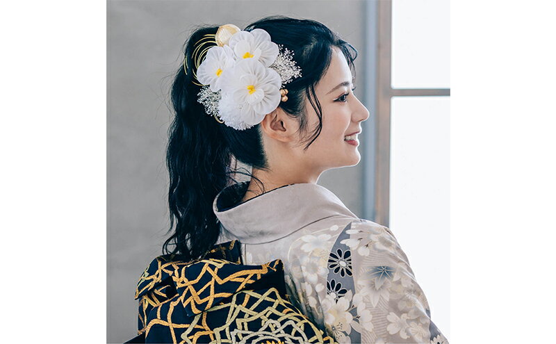 【ふるさと納税】Arenca No.8386 胡蝶蘭 髪飾り かんざし 花 和装 着物 造花飾り ヘアアクセサリー フラワー 卒業式 卒園式 入園式 入学式 成人式 結婚式 東京 墨田区