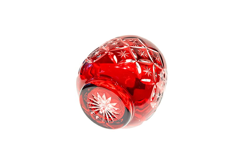 【ふるさと納税】紅　徳利　七宝紋様　食器 とっくり インテリア ソーダガラス 日本酒 江戸切子 民芸品 工芸品 伝統工芸品 日本製 桐箱 プレゼント ギフト 贈り物 東京都 墨田区 f131075-sumida-10002406 東京都墨田区 サンプル画像2